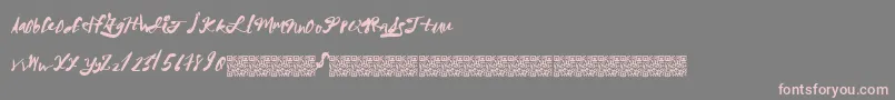 MegaRiches Font – Pink Fonts on Gray Background