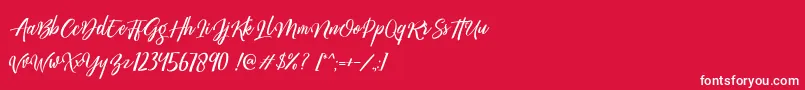 Megattor DEMO Font – White Fonts on Red Background