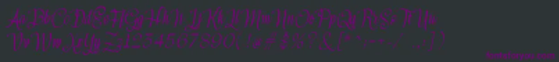 Meikayla Font – Purple Fonts on Black Background