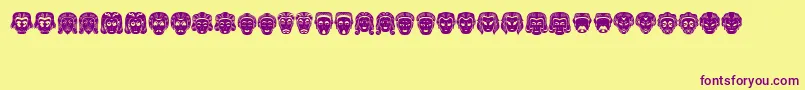 Meine Font – Purple Fonts on Yellow Background