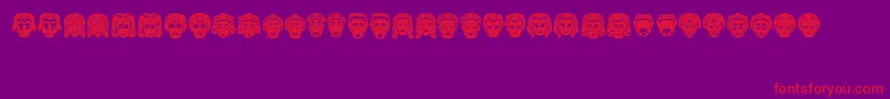 Meine Font – Red Fonts on Purple Background