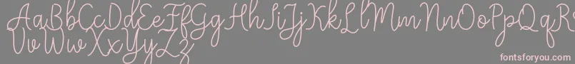 Meisha Font – Pink Fonts on Gray Background