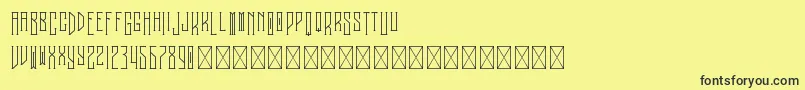 Melancholy PersonalUse Font – Black Fonts on Yellow Background