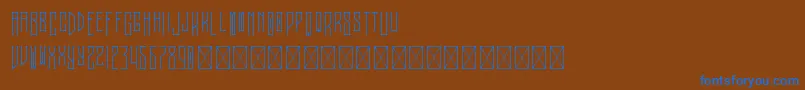 Police Melancholy PersonalUse – polices bleues sur fond brun