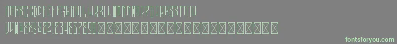 Melancholy PersonalUse-Schriftart – Grüne Schriften auf grauem Hintergrund