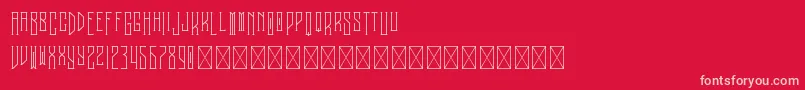 Melancholy PersonalUse Font – Pink Fonts on Red Background