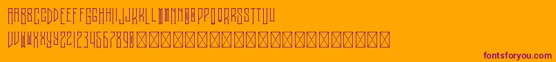Melancholy PersonalUse Font – Purple Fonts on Orange Background
