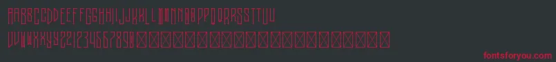 Melancholy PersonalUse Font – Red Fonts on Black Background