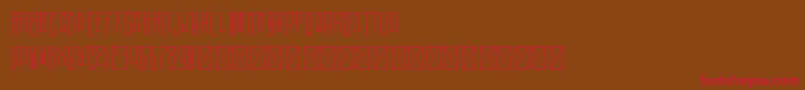 Melancholy PersonalUse Font – Red Fonts on Brown Background