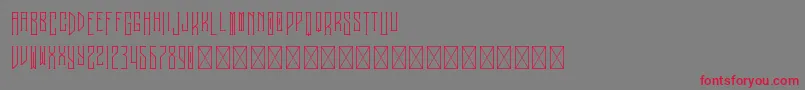Melancholy PersonalUse Font – Red Fonts on Gray Background