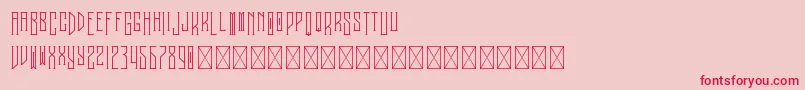 Melancholy PersonalUse Font – Red Fonts on Pink Background