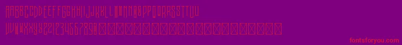 Melancholy PersonalUse Font – Red Fonts on Purple Background