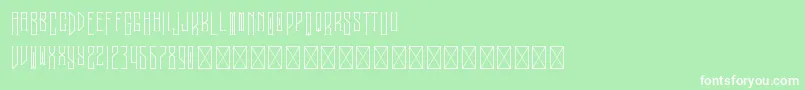 Melancholy PersonalUse Font – White Fonts on Green Background