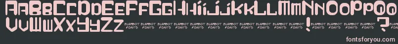 SqueezyCheez Font – Pink Fonts on Black Background