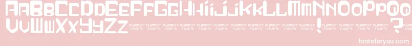 SqueezyCheez Font – White Fonts on Pink Background
