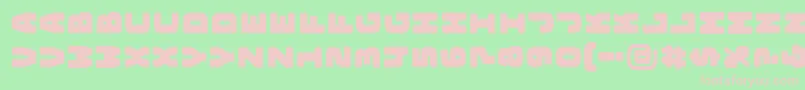 BungeelayersrotatedOutline Font – Pink Fonts on Green Background