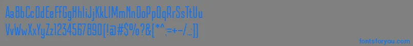 KazmannSans Font – Blue Fonts on Gray Background