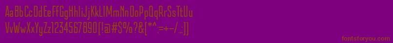 KazmannSans Font – Brown Fonts on Purple Background