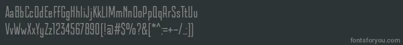 KazmannSans Font – Gray Fonts on Black Background