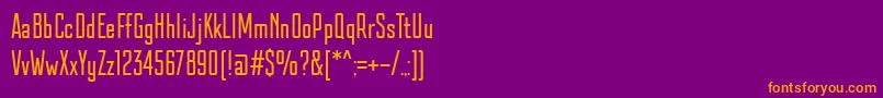 KazmannSans Font – Orange Fonts on Purple Background
