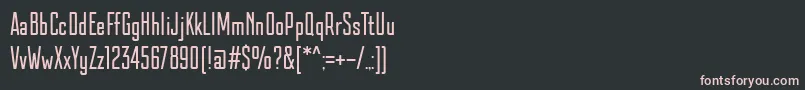 KazmannSans Font – Pink Fonts on Black Background