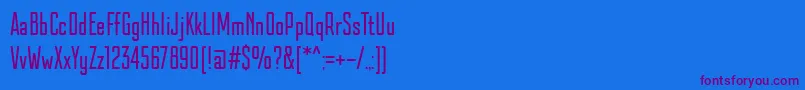 KazmannSans Font – Purple Fonts on Blue Background