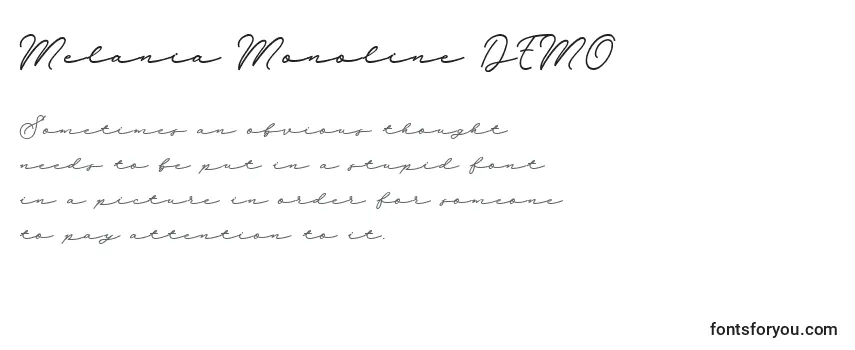 Шрифт Melania Monoline DEMO