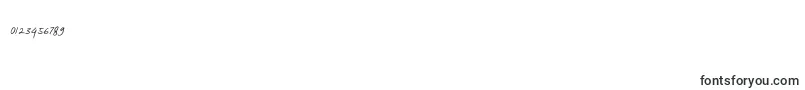 MelanicBlackScript Regular Font – Fonts for Numbers and Digits