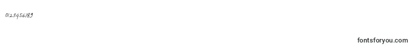 MelanicBlackScript Regular Font – Fonts for Numbers and Digits