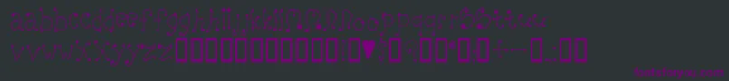 melanie Font – Purple Fonts on Black Background