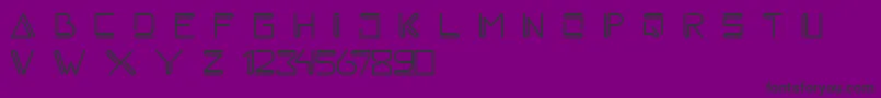 melankola Font – Black Fonts on Purple Background