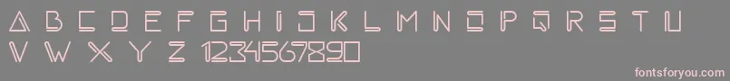 melankola Font – Pink Fonts on Gray Background