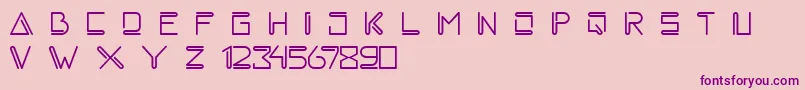 melankola Font – Purple Fonts on Pink Background