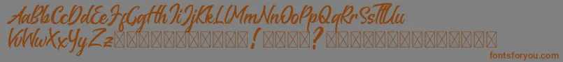 Police Melantune DEMO – polices brunes sur fond gris