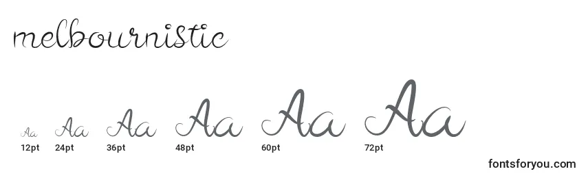 Melbournistic Font Sizes
