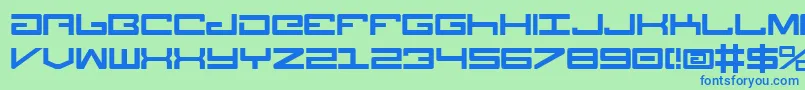Legion ffy Font – Blue Fonts on Green Background