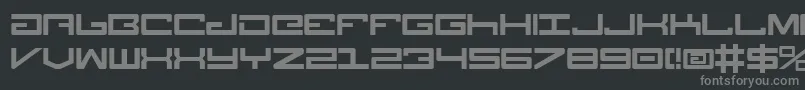 Czcionka Legion ffy – szare czcionki na czarnym tle