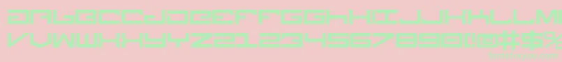 Legion ffy Font – Green Fonts on Pink Background