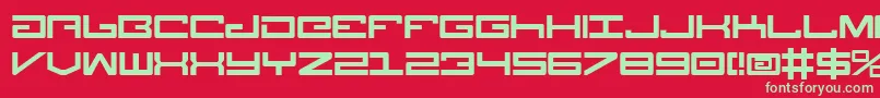Legion ffy Font – Green Fonts on Red Background