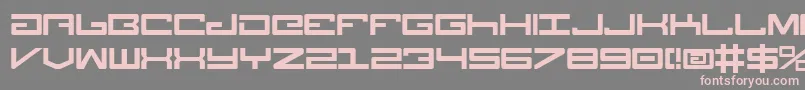 Czcionka Legion ffy – różowe czcionki na szarym tle