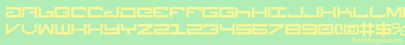 Legion ffy Font – Yellow Fonts on Green Background