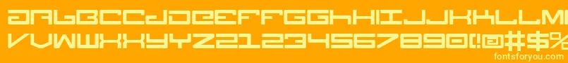 Legion ffy Font – Yellow Fonts on Orange Background