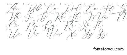 Schriftart Melinda script