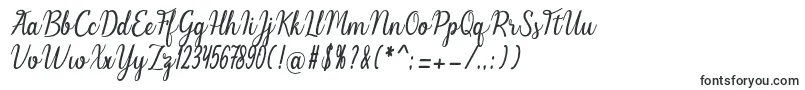 Шрифт Melinda – каллиграфические шрифты