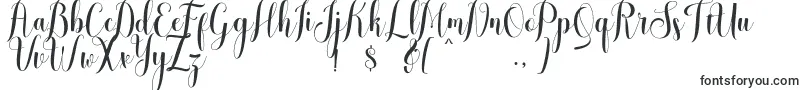 Czcionka melisca – czcionki kaligraficzne