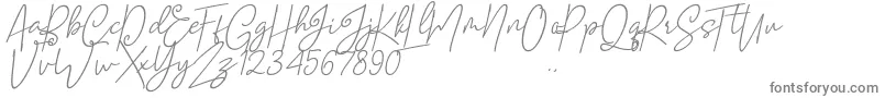 Шрифт Mellati – серые шрифты на белом фоне