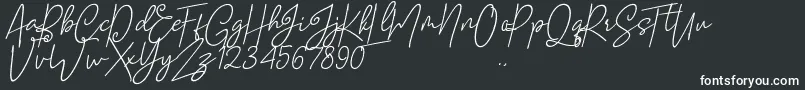 Шрифт Mellati – белые шрифты
