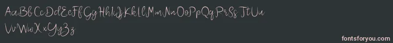 Шрифт Melliana Demo – розовые шрифты на чёрном фоне