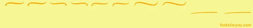 Czcionka Mellifret Swash – pomarańczowe czcionki na żółtym tle