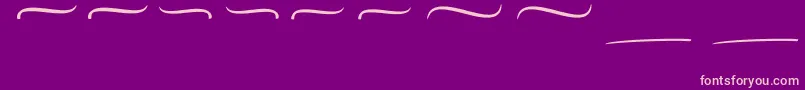 Mellifret Swash Font – Pink Fonts on Purple Background